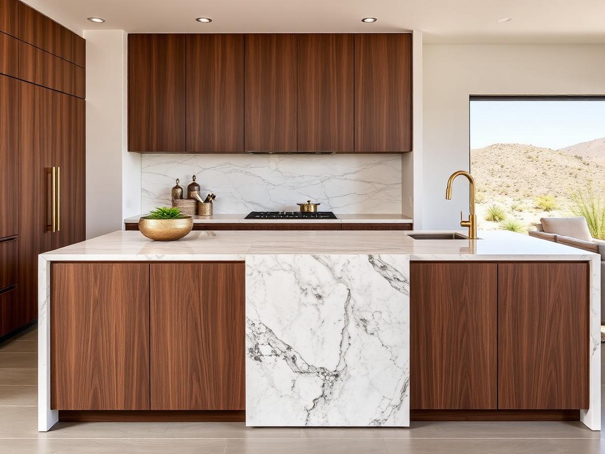 Waterfall Island Kitchen